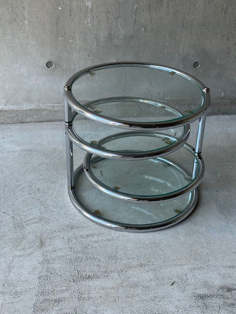 ミッドセンチュリー　ラウンドテーブル　スペースエイジ　Y2K