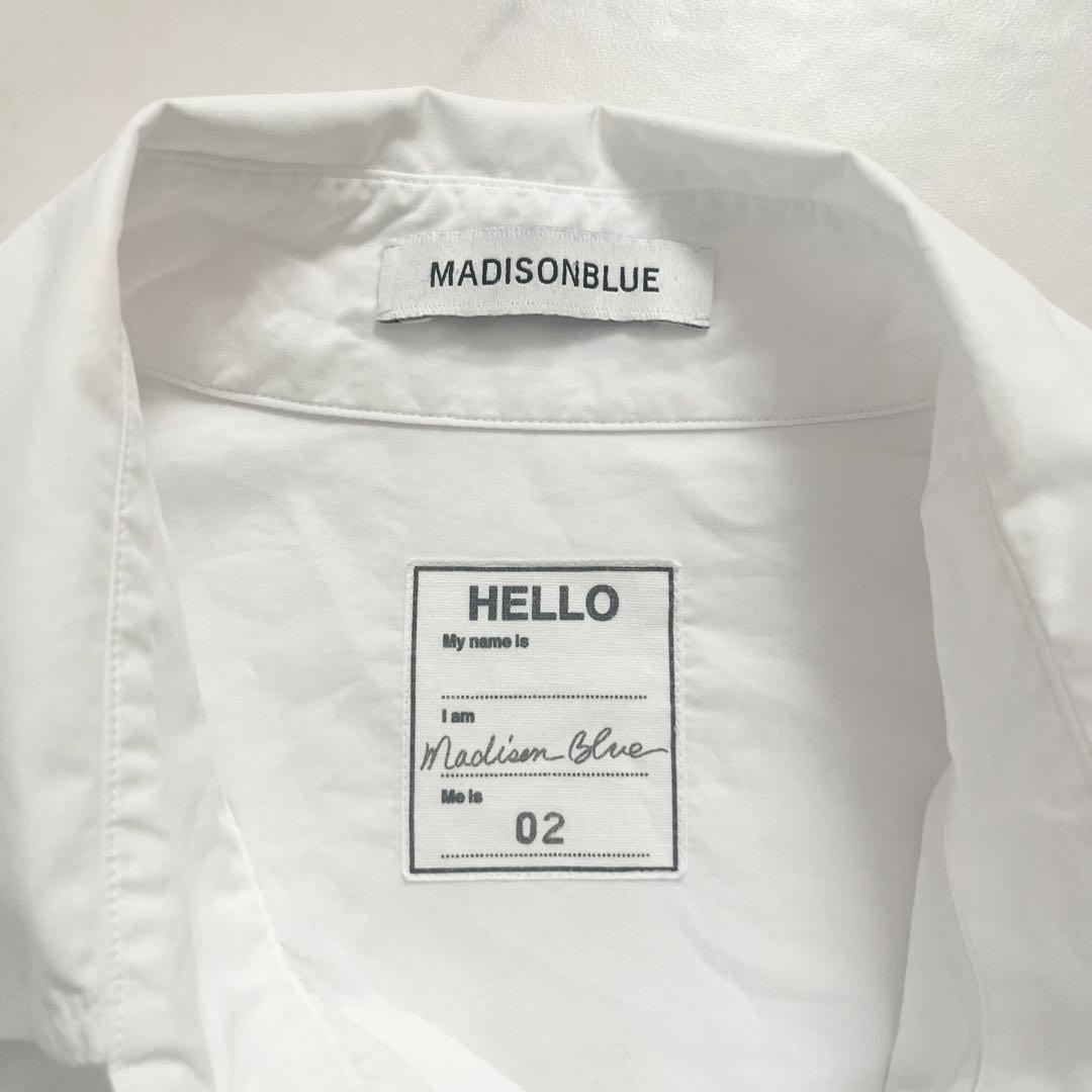 希少サイズ　マディソンブルー J.BRADLEY 長袖　シャツ　B刺繍　02