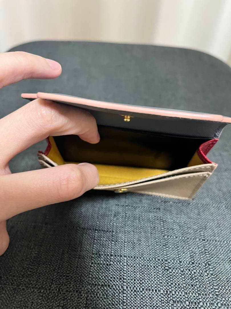 【美品】MARNI 名刺入れ グレー/ベージュ/ピンク