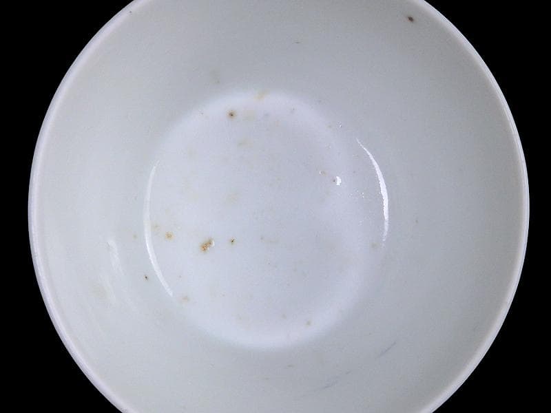 古伊万里　染付　雪輪に葦の図　蕎麦猪口　E760AS-CYl