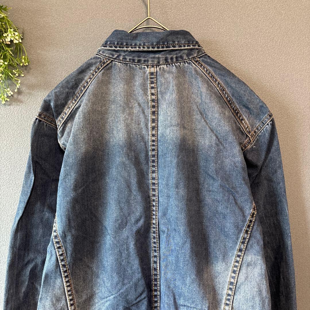 JEAN SEN［L］大人カジュアル◎こなれ感◎ダメージ加工デニムオーバーオール
