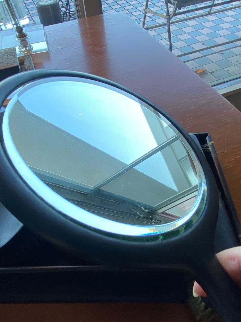 木製ミラーとブラシセット