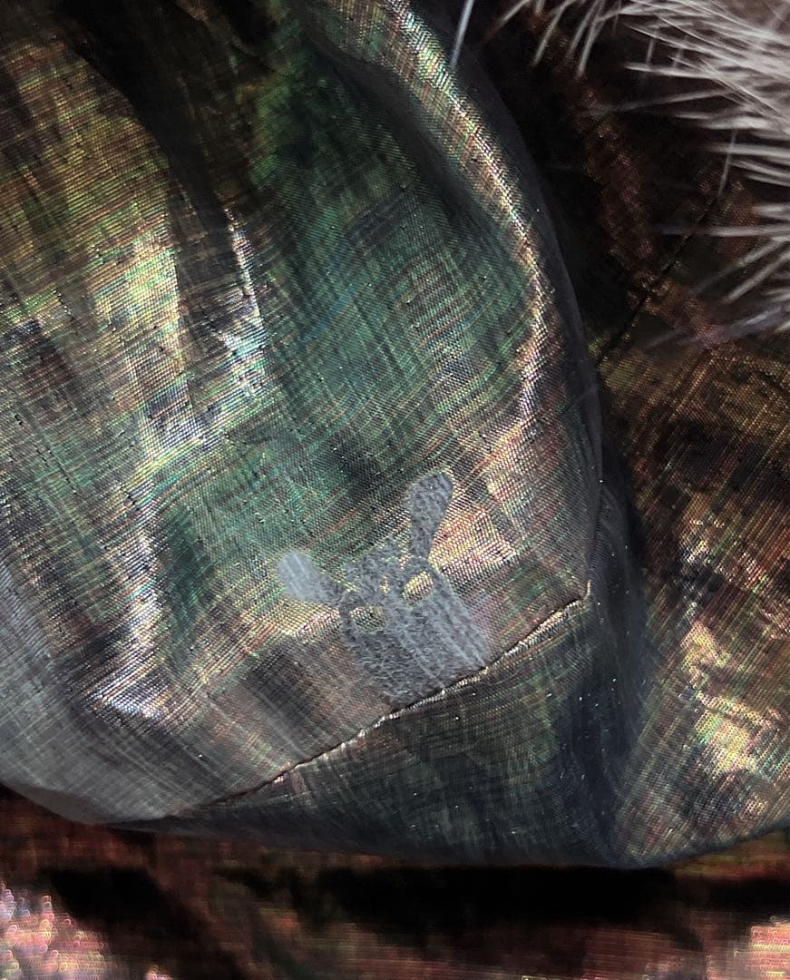 roen ロエン　メタリック　ノースリーブパーカー　ファー付き　ジャケット