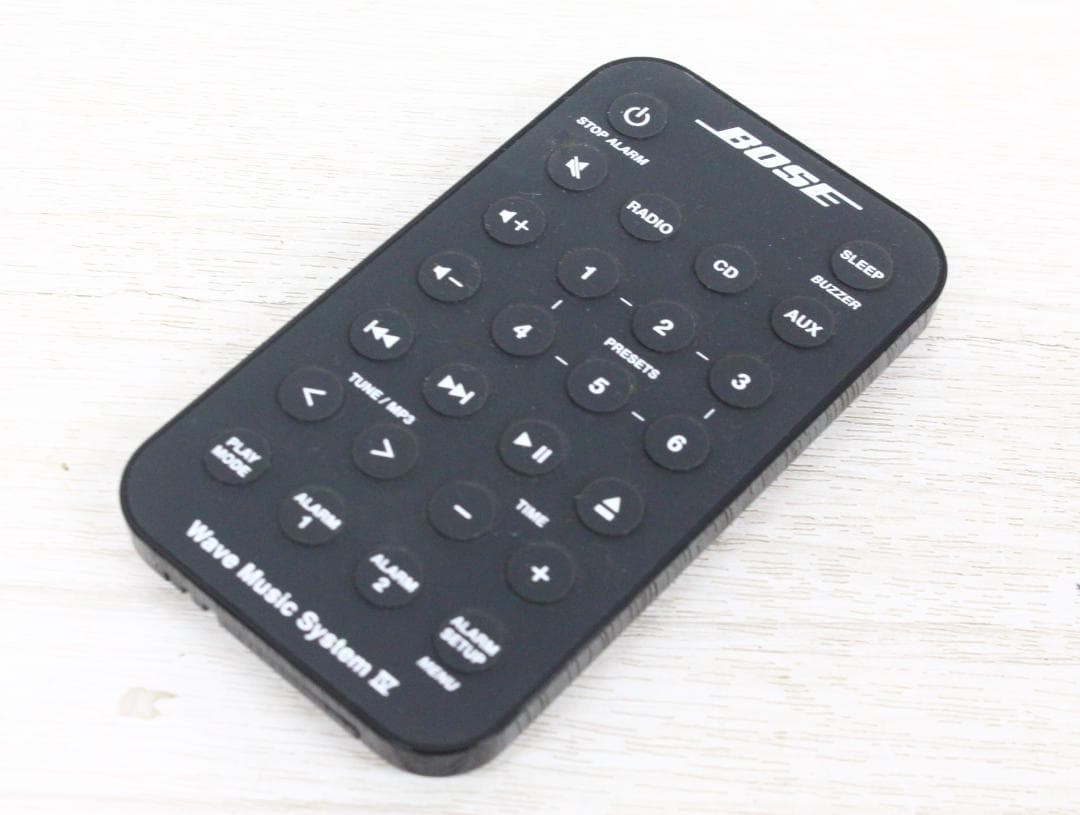 ▲BOSE WAVE ミニコンポ ブラック リモコン付き 417788-WMS