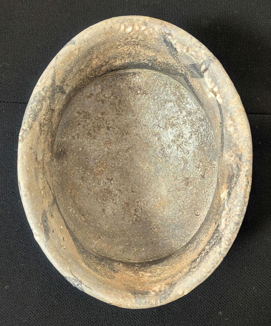 『丸田宗彦』内田皿屋窯　沓形茶碗　絵唐津　茶道具　沓茶碗　共箱しおり共布略歴