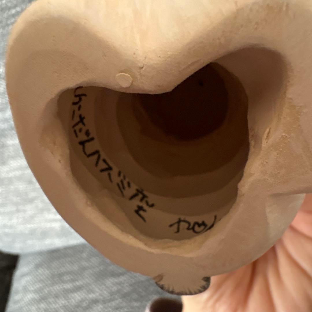 招き猫　猫の置物 もりわじんさん　手捻り１点もの