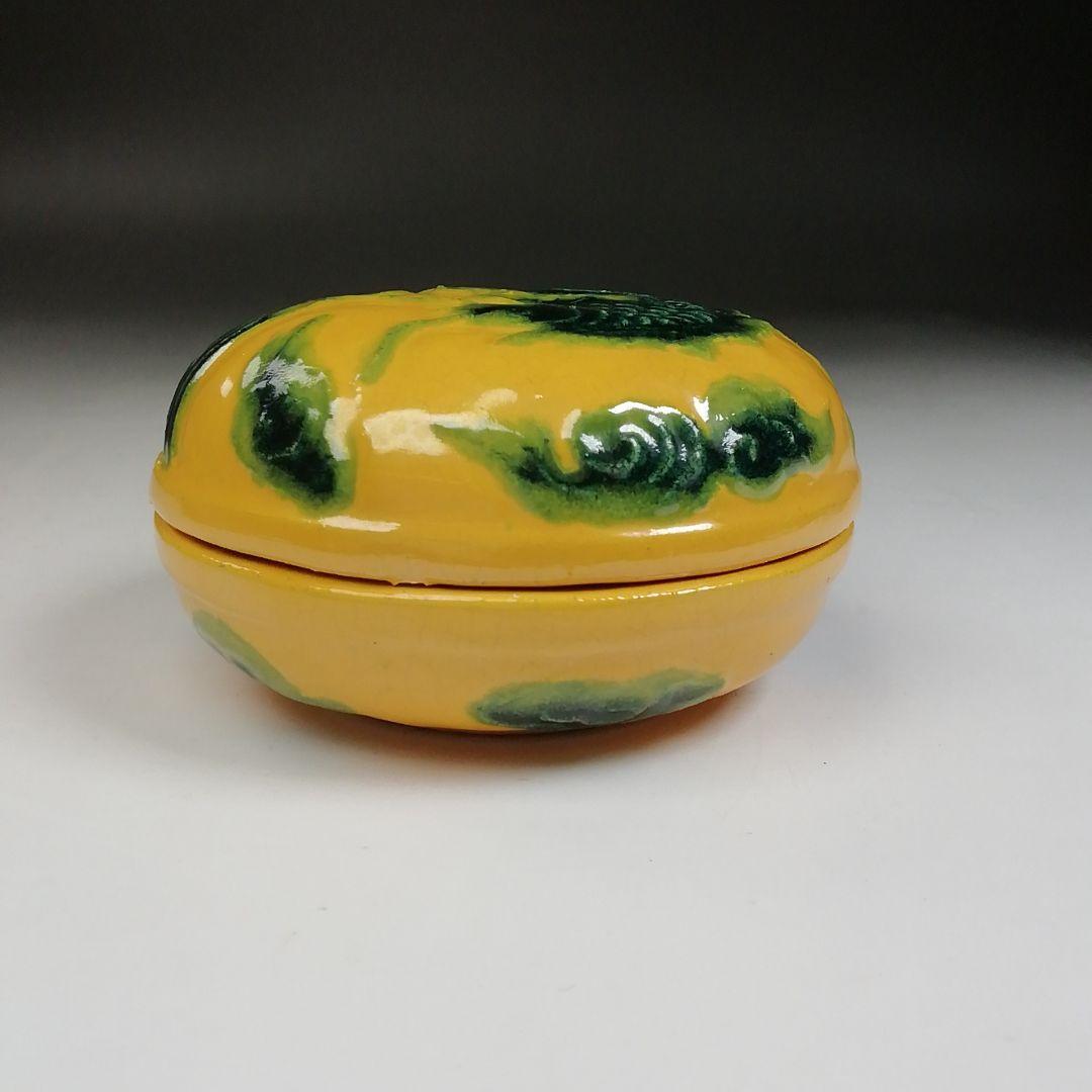 Ｗ１４　香合　『大樋焼』『荒磯』『松雲窯　泉喜仙 造』　共箱　茶道具