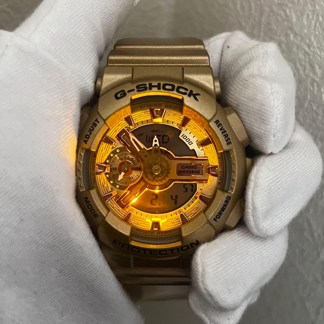 わ*郎様 新品同様 G-SHOCK GMA-S110GD ゴールド 希少 電池新