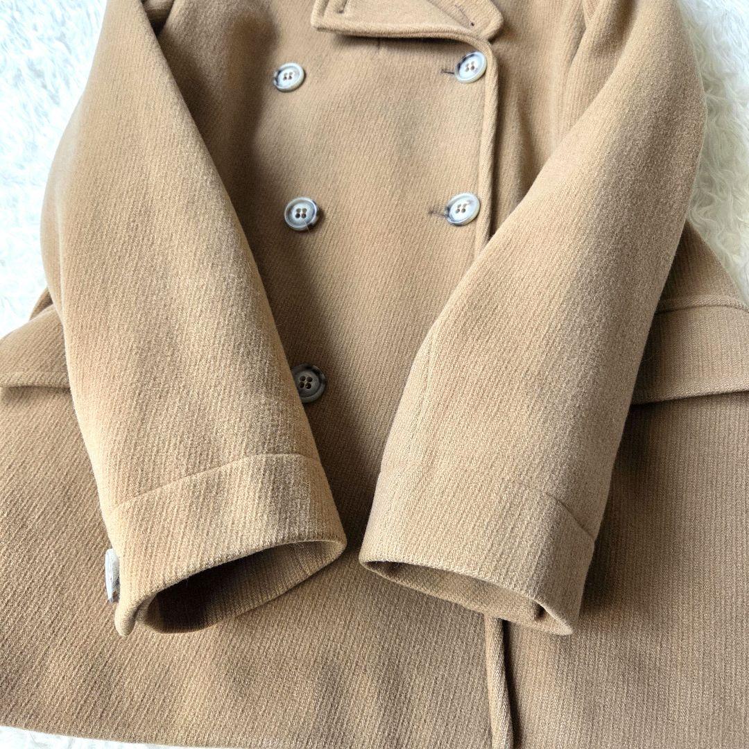 ちっち様　美品✨マックスマーラ　上質バージンウール　ピーコート　キャメル　38