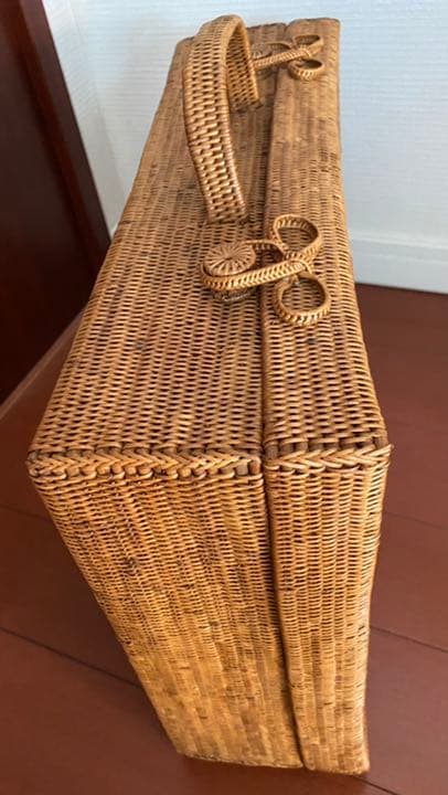 アタバック ふた付きボックスバック バスケット バリ島