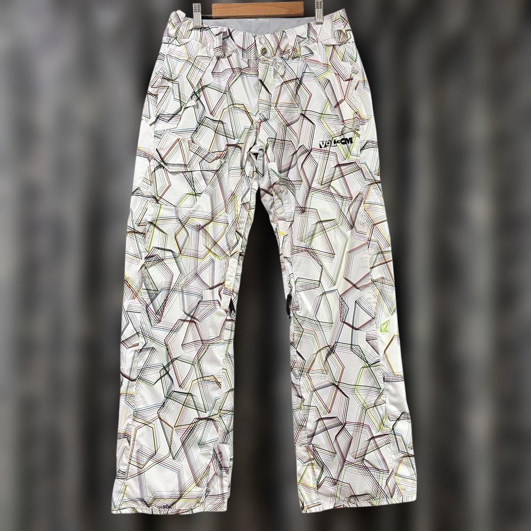 ボルコム スノーボードウェア上下セット M相当 10k Nimbus 紫×総柄