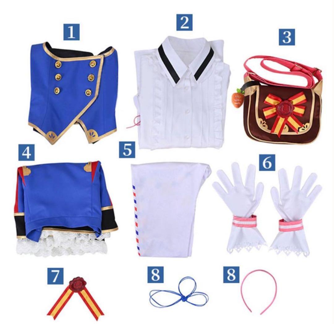 ウマ娘 メイショウドトウ コスプレ衣装 ウィッグ付き