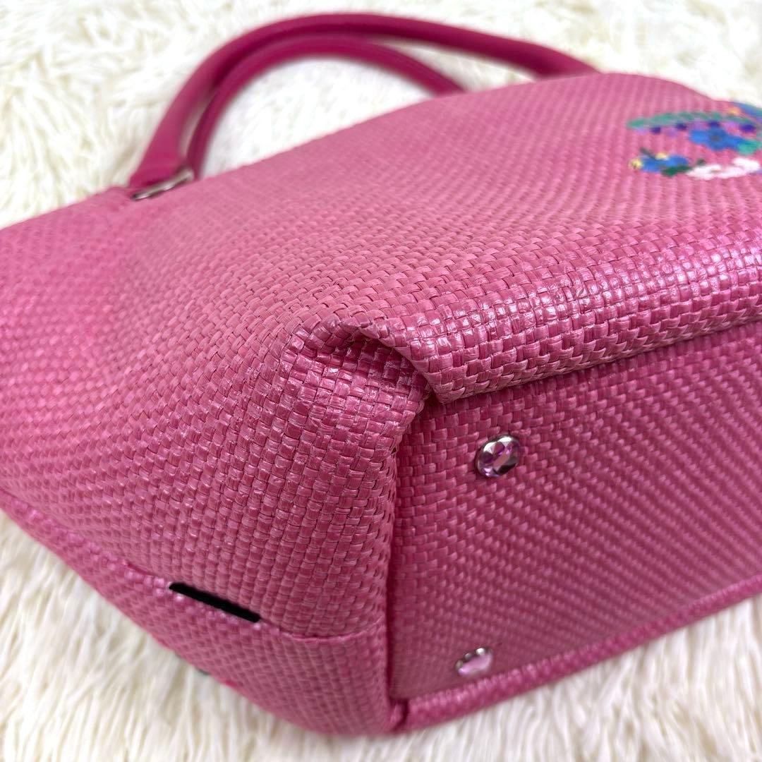 美品、シンクビー、Think Bee!、カゴバッグ、ソチミルコ、メキシコ、刺繍