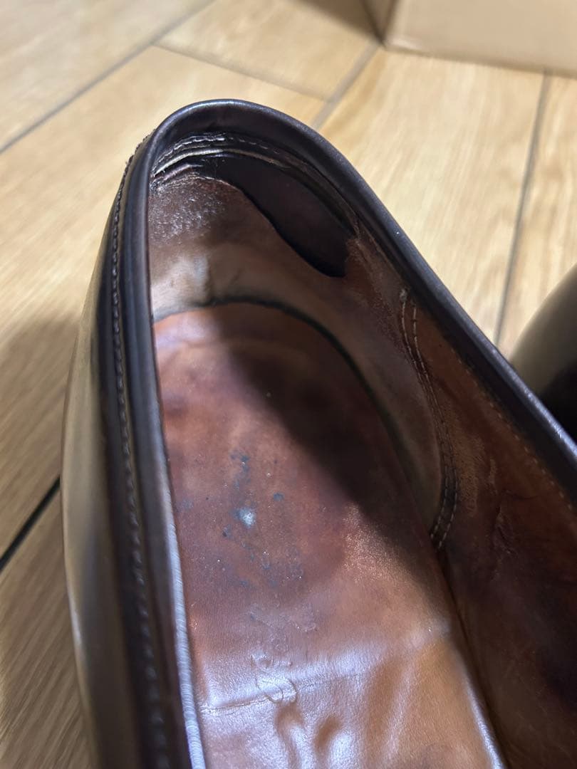 ラルフローレン ローファー　クロケットアンドジョーンズ製　コードバン　7.5