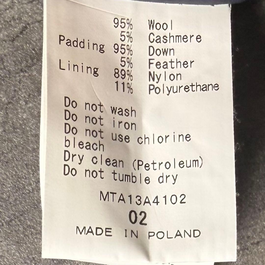 美品 TATRAS ダウン アウター ERCOLE カシミヤ ウール 肉厚 02