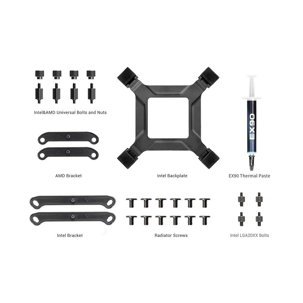 CPS DA360 Pro ARGB デジタル CPU水冷クーラー 360mm