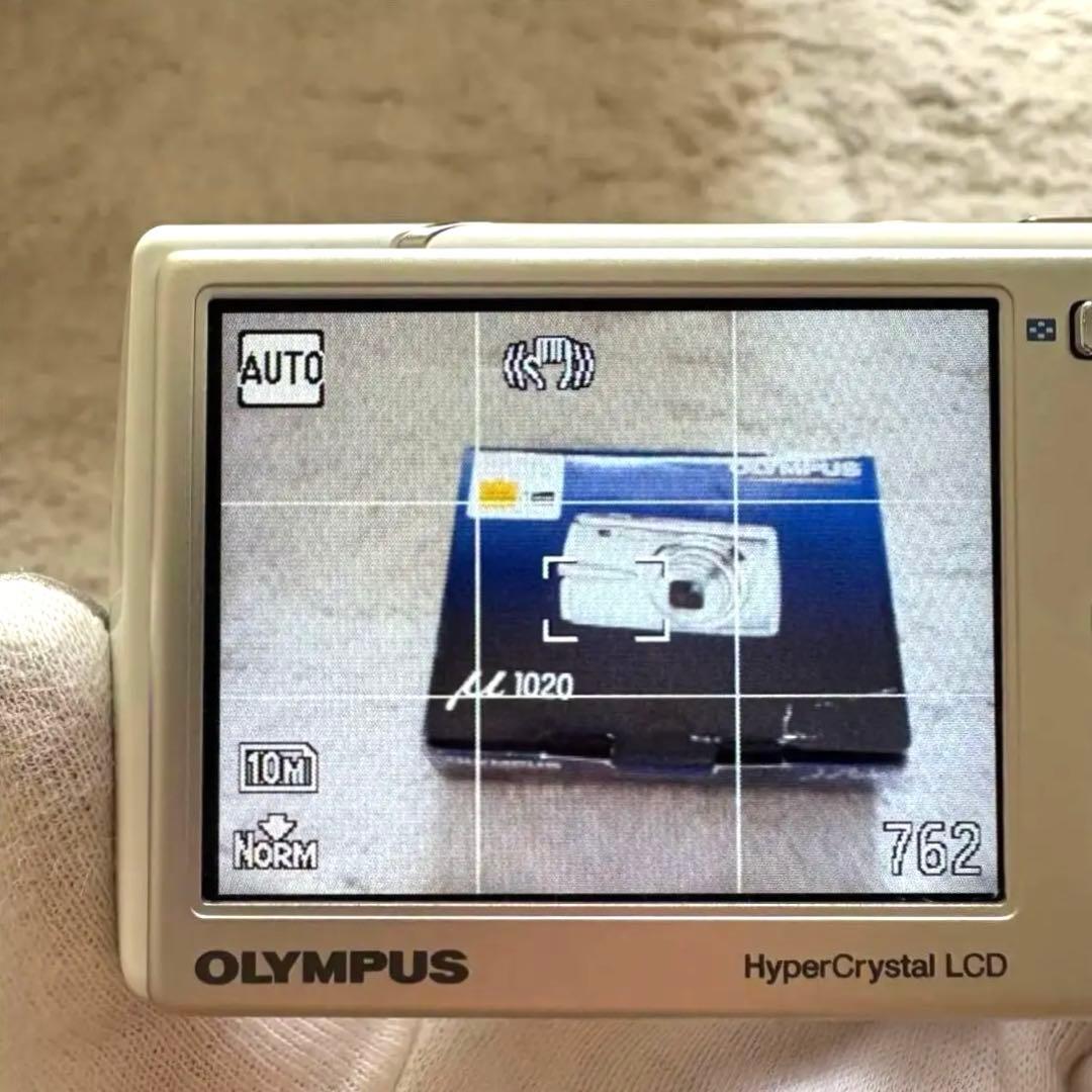希少品【動作確認済】OLYMPUS オリンパス μ1020 レトロコンデジ 白