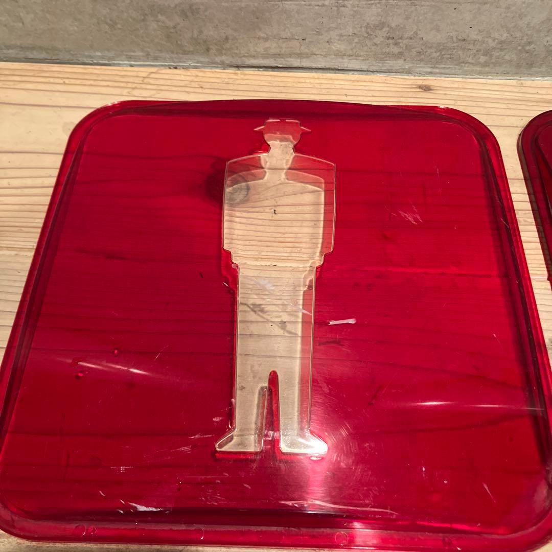 歩行者信号機　赤青透明カバーセット　2組　四枚　インテリア　入手困難