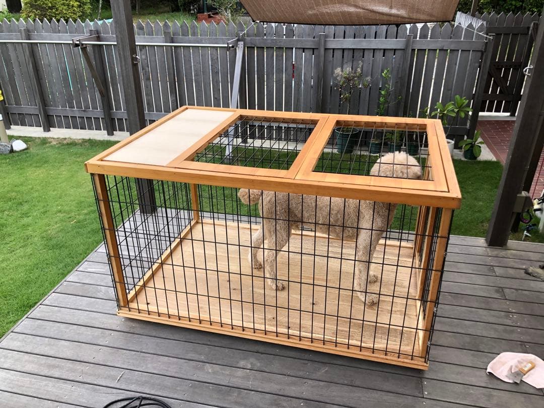 引き取り限定　中大型犬用ケージ、ハウス、バリケン、サークル(自作)