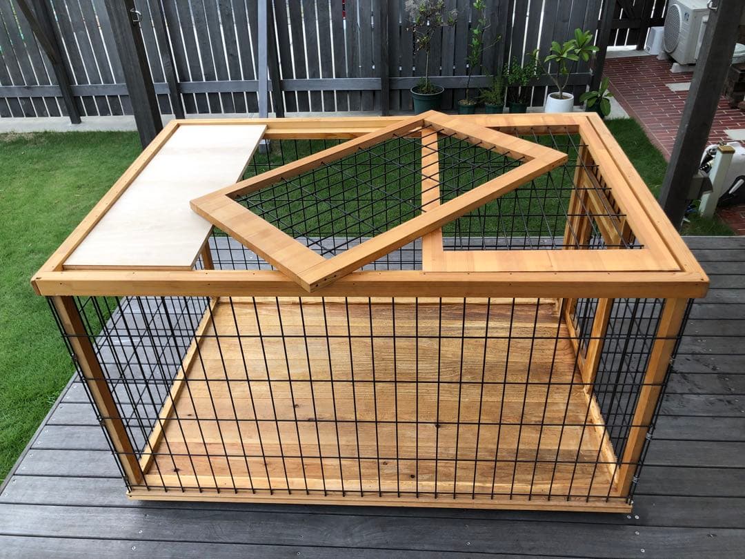 引き取り限定　中大型犬用ケージ、ハウス、バリケン、サークル(自作)