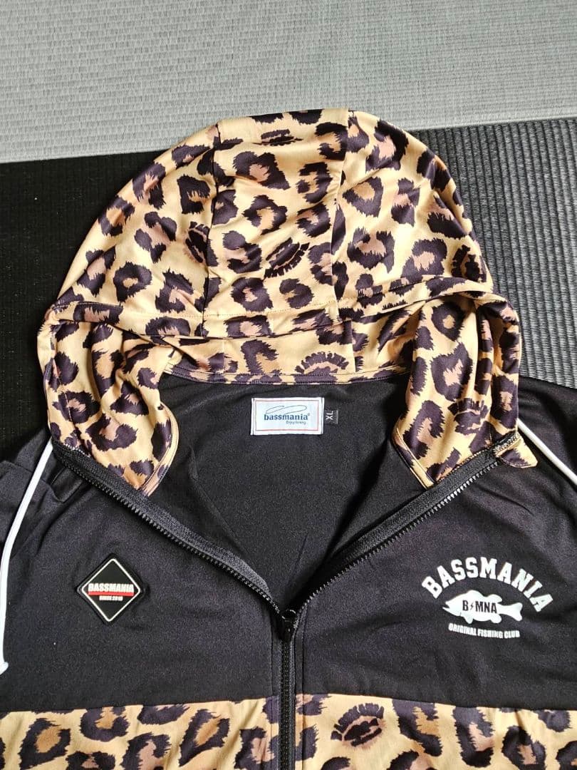 BASSMANIA ヒョウ柄 フィッシングスーツ 上下セット XL ②