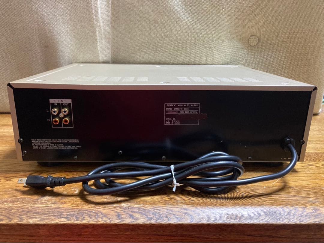 【動作品】SONY カセットデッキ KA3ES