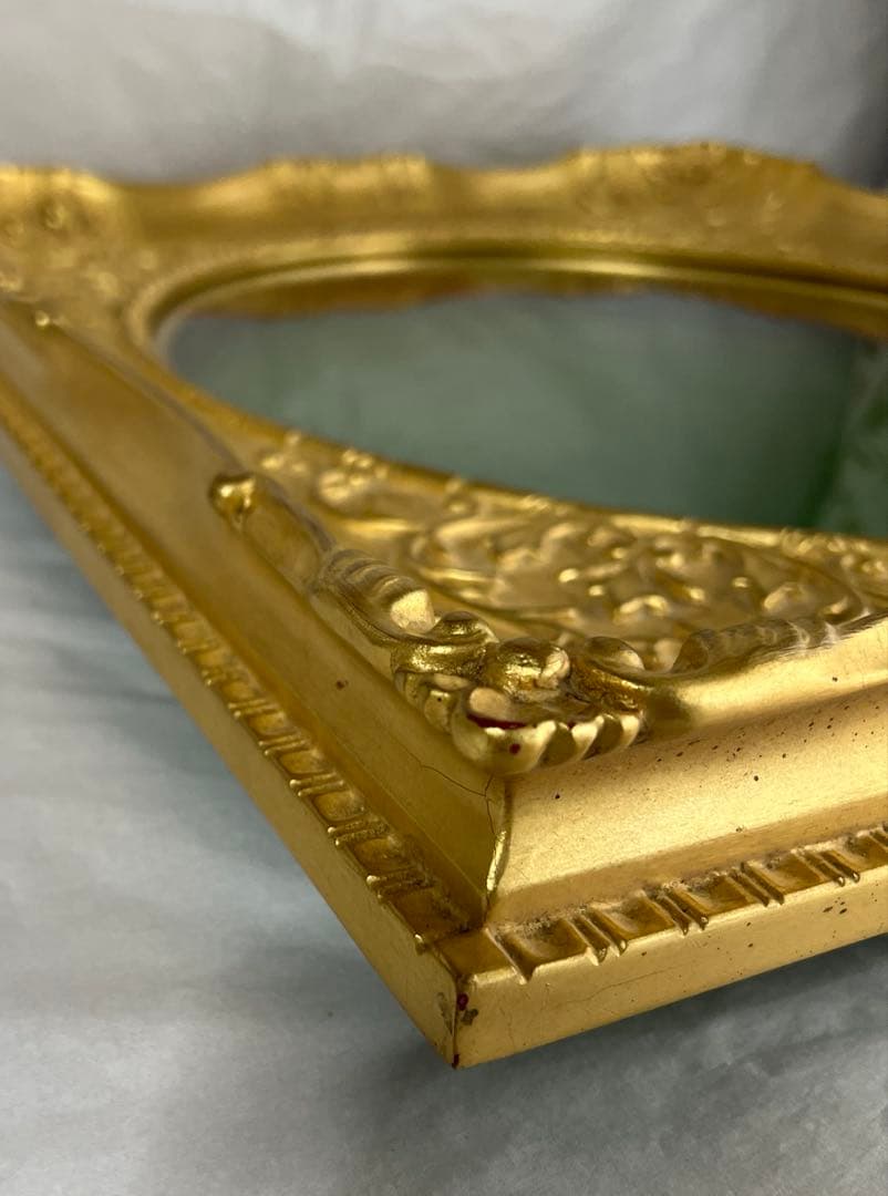 アンティーク額縁　楕円　油彩額 F8 額縁　キャンバス　パネル