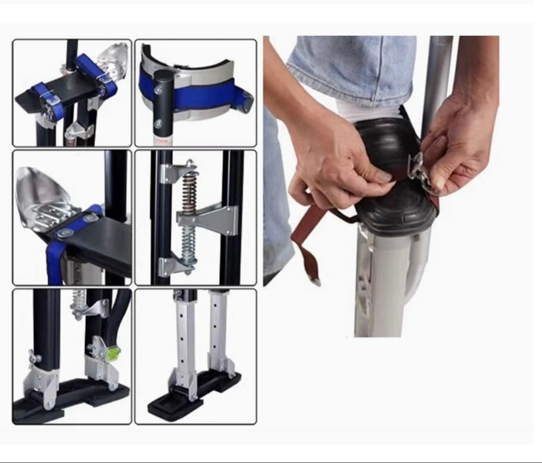 竹馬　38から58センチ　アルミ　足場