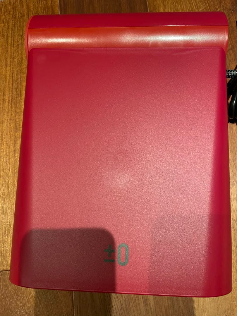 衣類乾燥機　コンパクト　±0 レッド　22年製　乾燥機