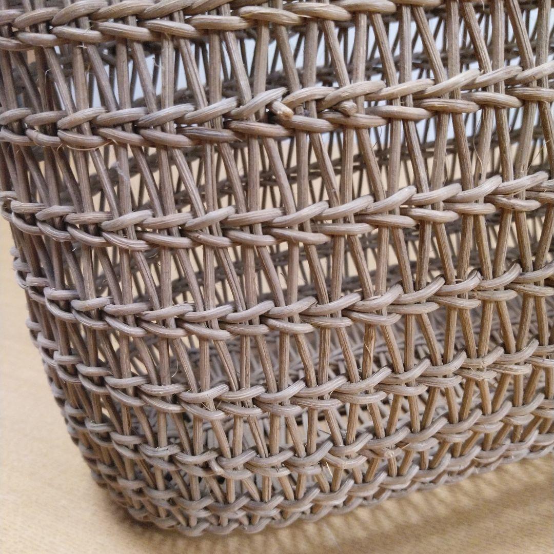 むきあけびかご　あけびづる　 つる編みかご