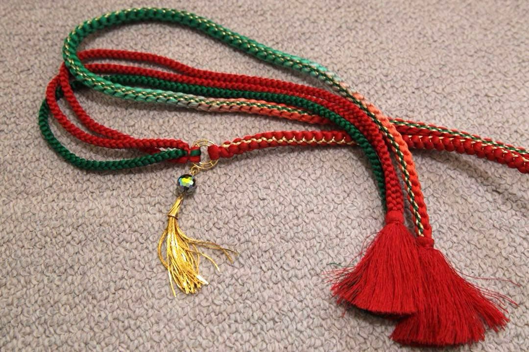 振袖フルセット 美品　黒と赤 モダン クール