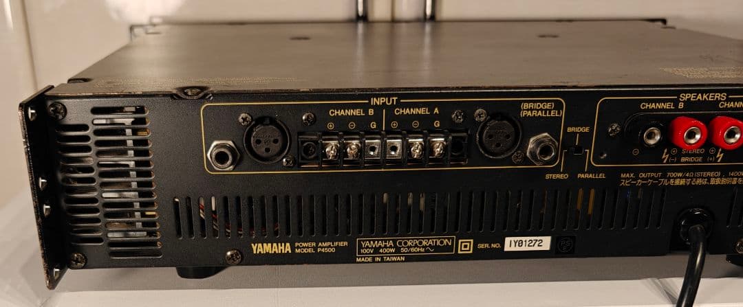 【動作良好】YAMAHA P4500 業務用パワーアンプ 450W+450W
