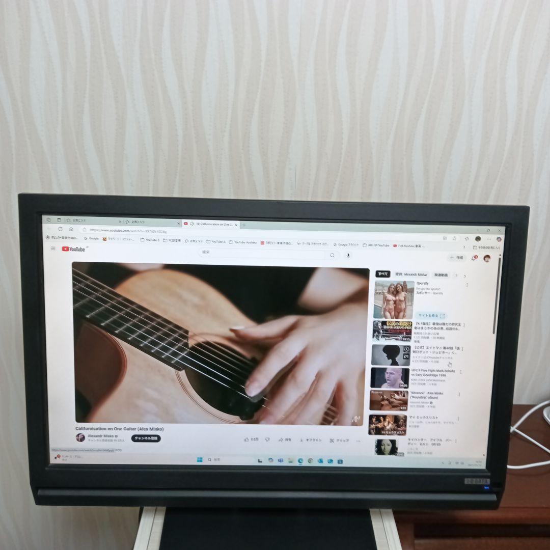 美品I・O DATA LCD-DTV223XBE B-CASカードリモコン取説付