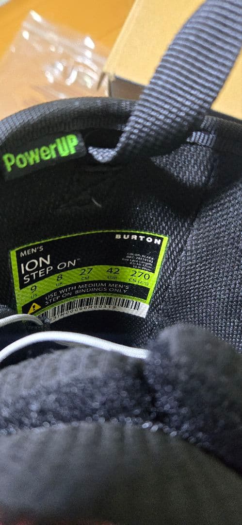Burton Ion ステップオン　27cm スノーボードブーツ ブラック