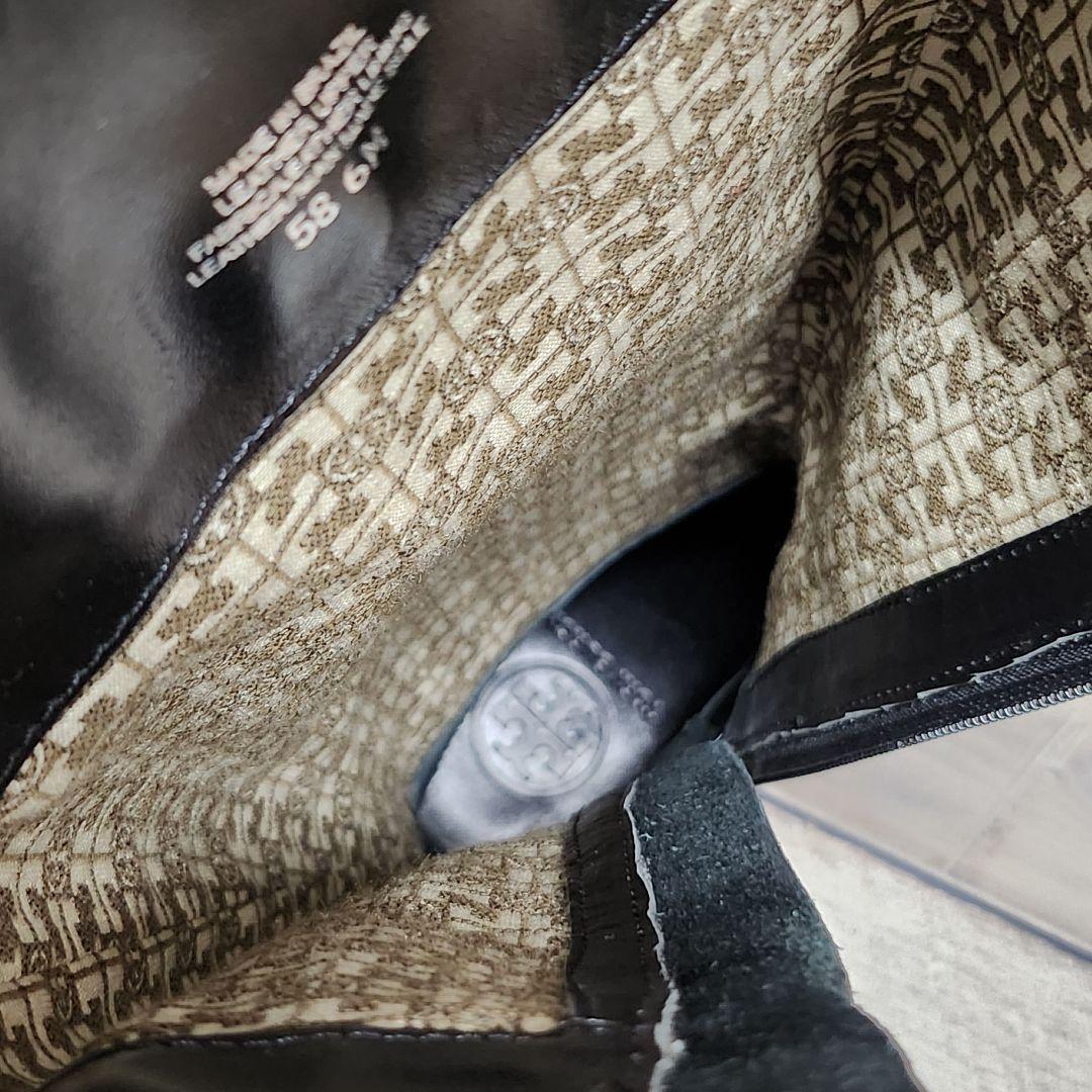 トリーバーチ ロングブーツ 本革 黒 Tory Burch おしゃれ 【美品】
