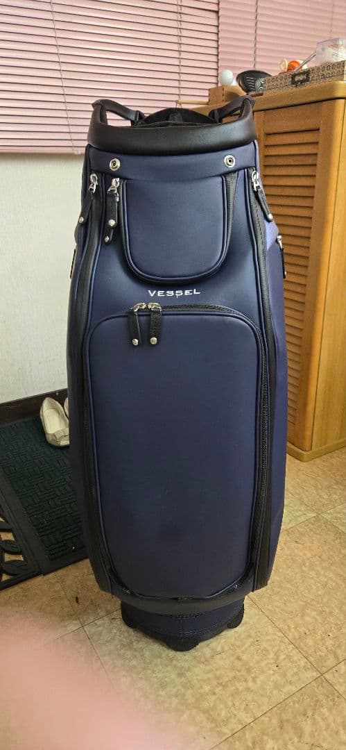 Vessel ゴルフバッグ ネイビー/ホワイト