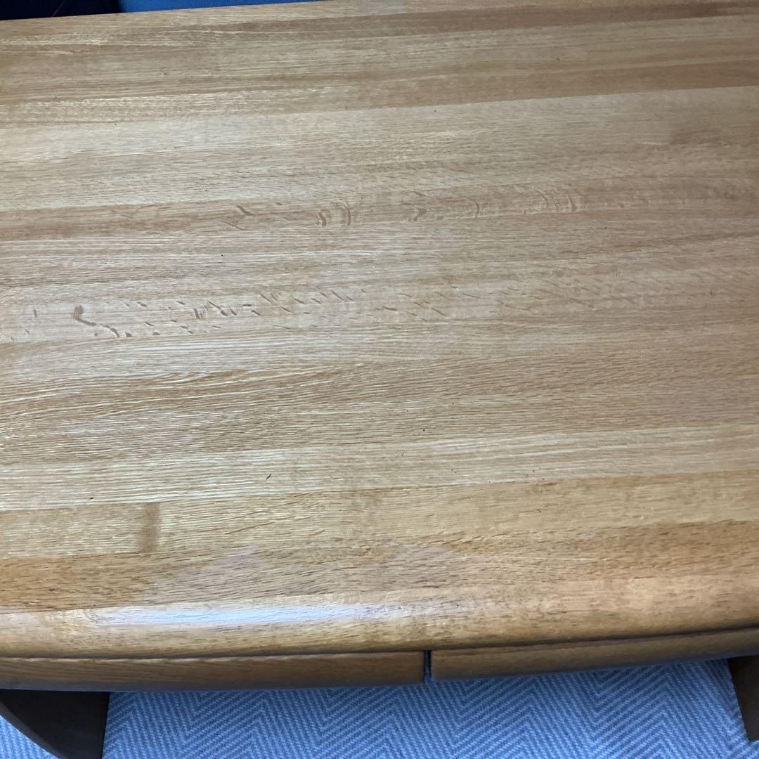 木製シンプルデスク 学習机　引き出し付き