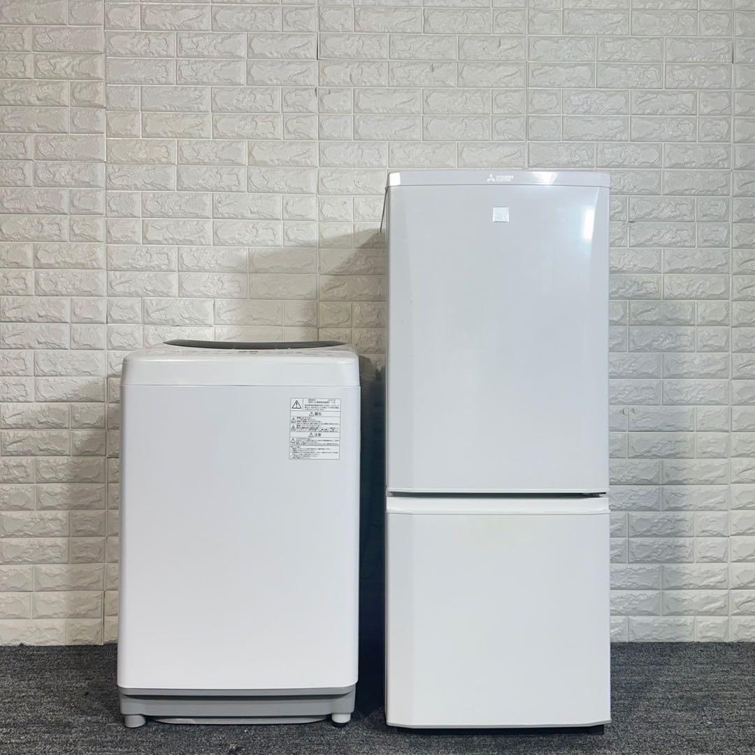 生活家電 2点セット 冷蔵庫 146L 洗濯機 6kg 1人暮しG007