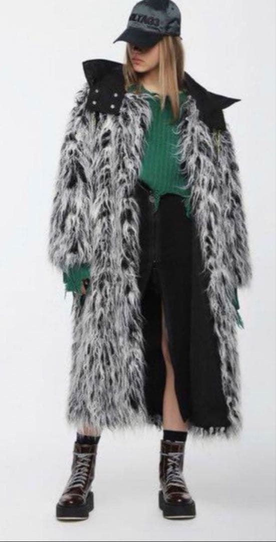 DIESEL リバーシブルファーコート　定価約8万