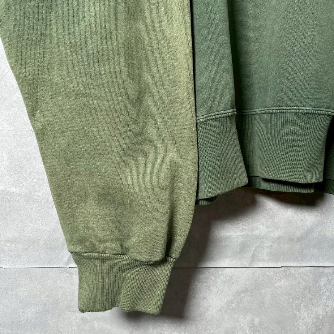 鬼フェード 90s champion ワンポイントスウェット 緑 PM76