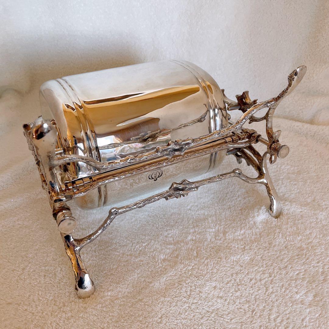 銀器 英国 シルバープレート ビスケットウォーマー