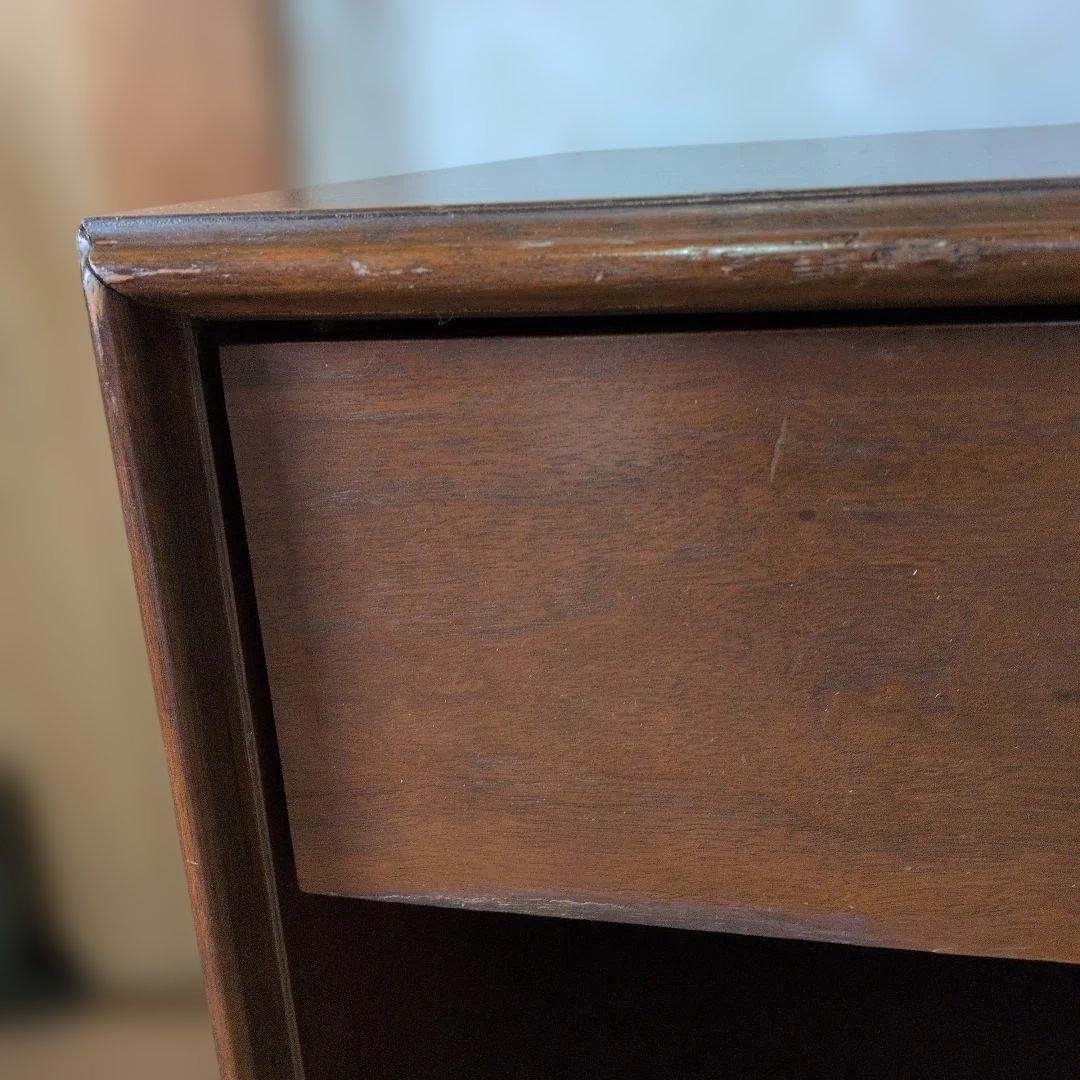 USA米軍放出家具ドレクセル サイドテーブル 引き出し付き