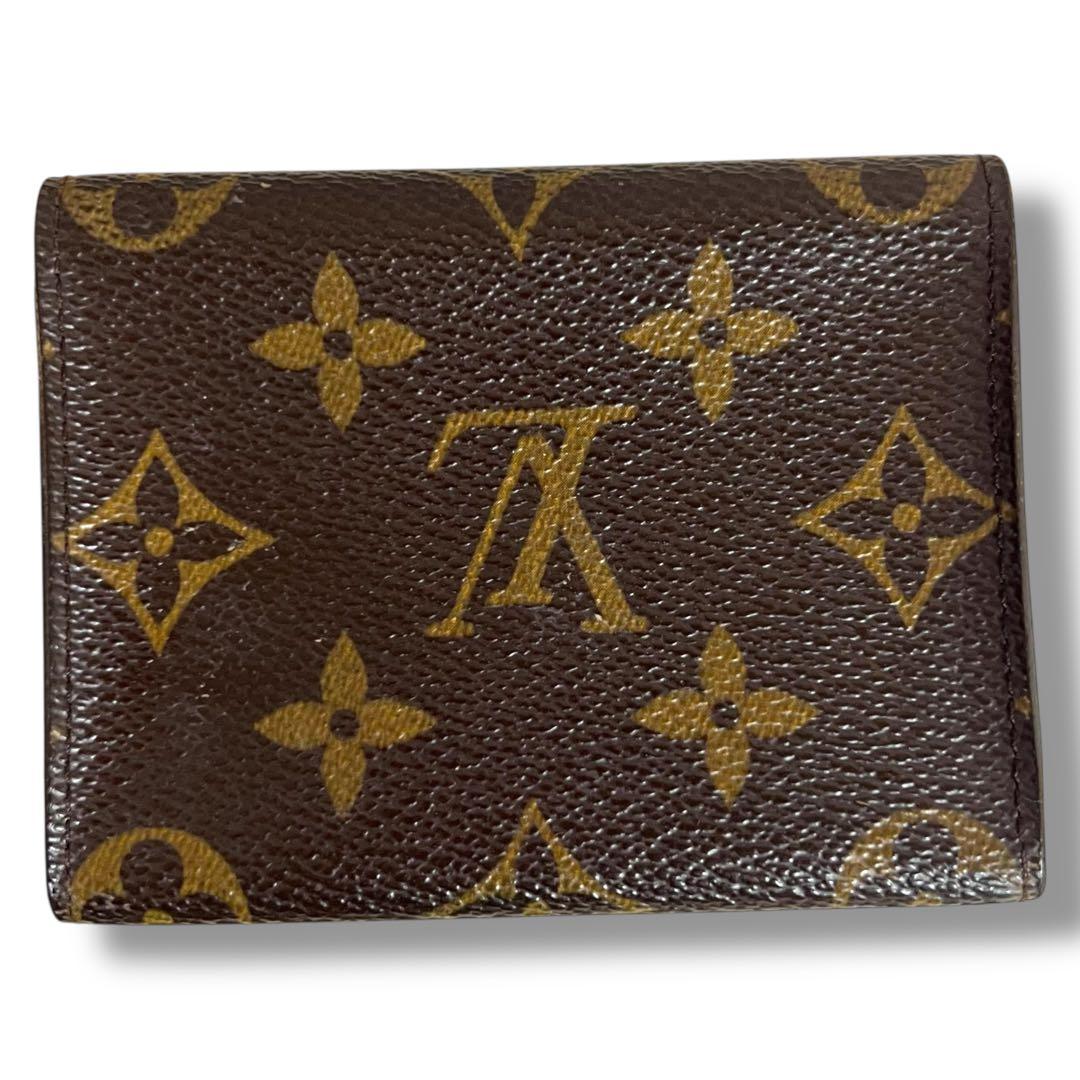 ルイヴィトン カードケース 名刺入れ モノグラム アンヴェロップ ブラウン 茶