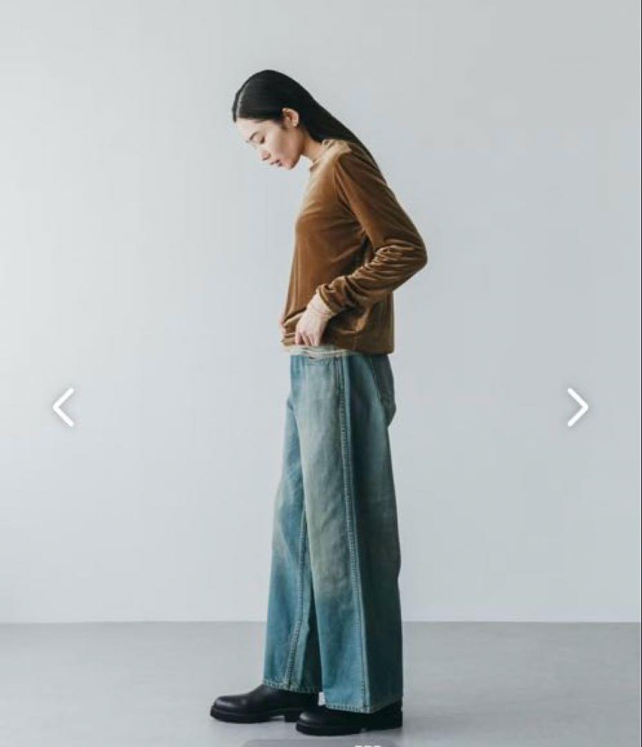 北欧、暮らしの道具店　サイドゴアブーツ　牛皮　ブラック　24センチ