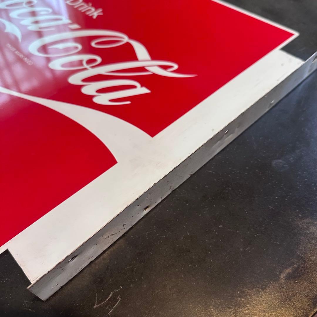 昭和レトロ　ビンテージ　コカコーラ　看板　両面看板　突出し看板　当時物　美品