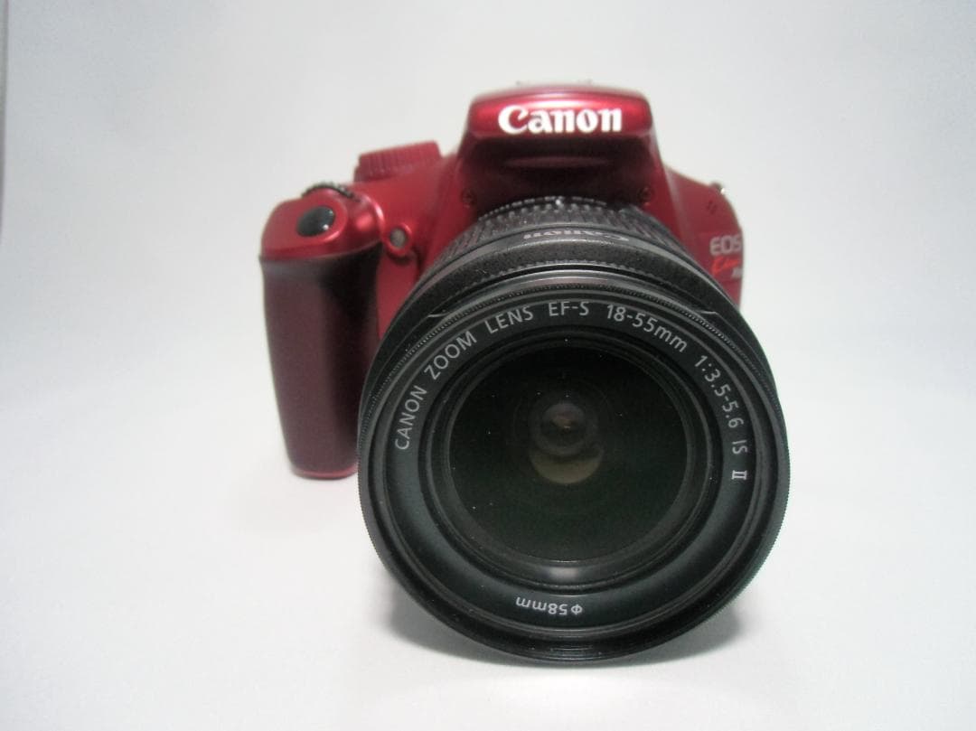 Canon EOS Kiss X50 レッド ダブルズームキット B062