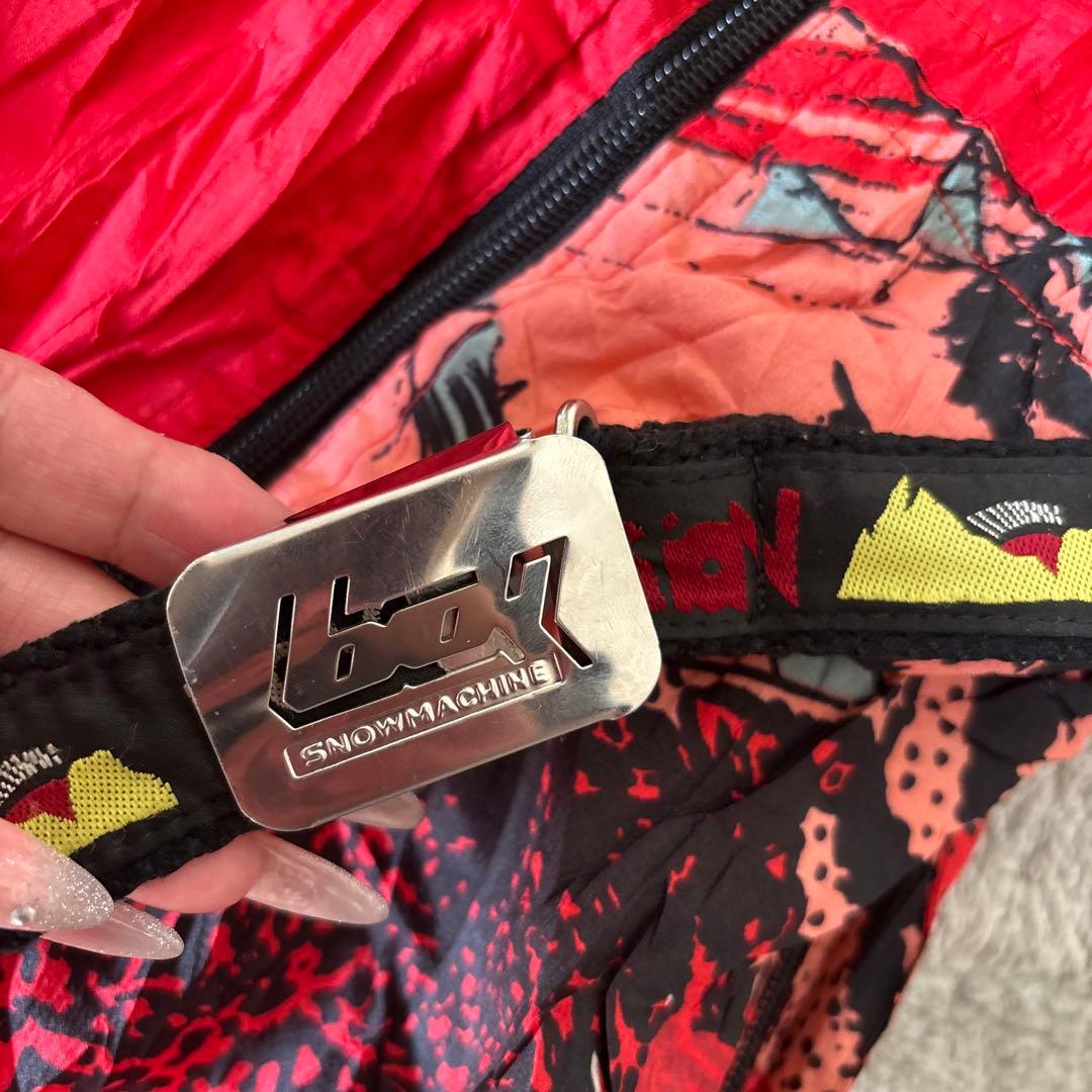 machine スキーウェア つなぎ 90s 総柄 派手 レトロ S〜M