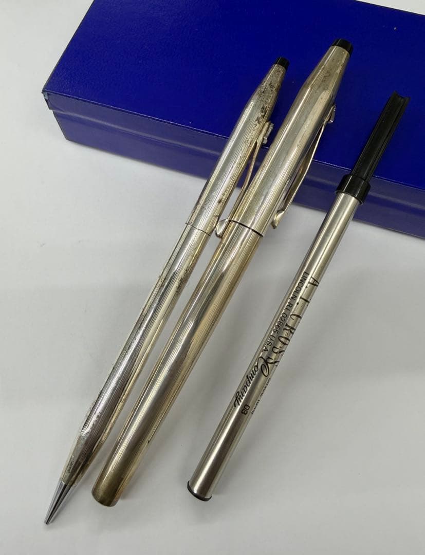k*h様 CROSS スターリングシルバー　筆記具２本まとめ　クロス