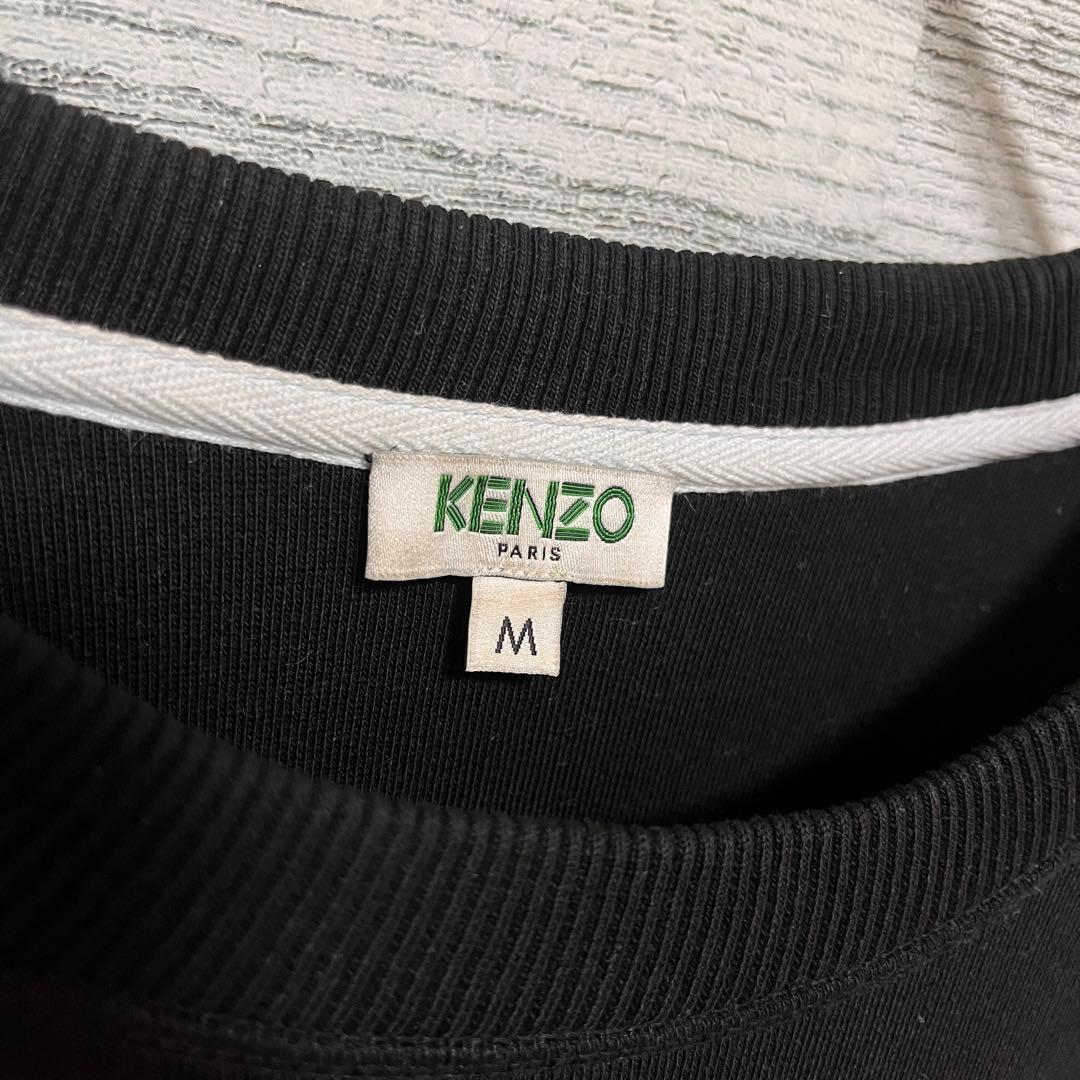 t151【美品】ケンゾー 刺繍 虎顔 ビッグロゴ スウェット 希少 人気 一点物