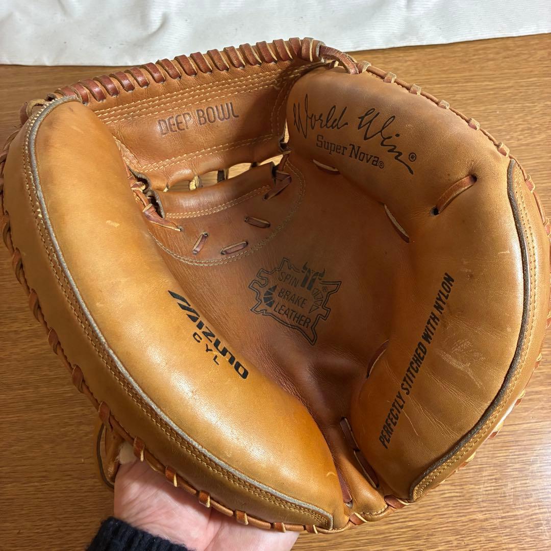ミズノ ワールドウィン 一般硬式 キャッチャーミット 大人用 美品